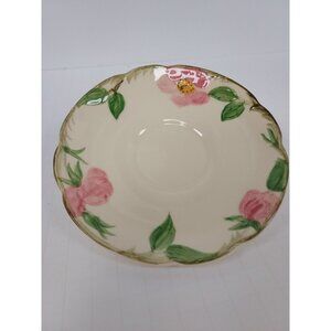 Franciscan Dinnerware Desert Rose Saucers Vtg Brown, Black & No Makers Marks Vtg